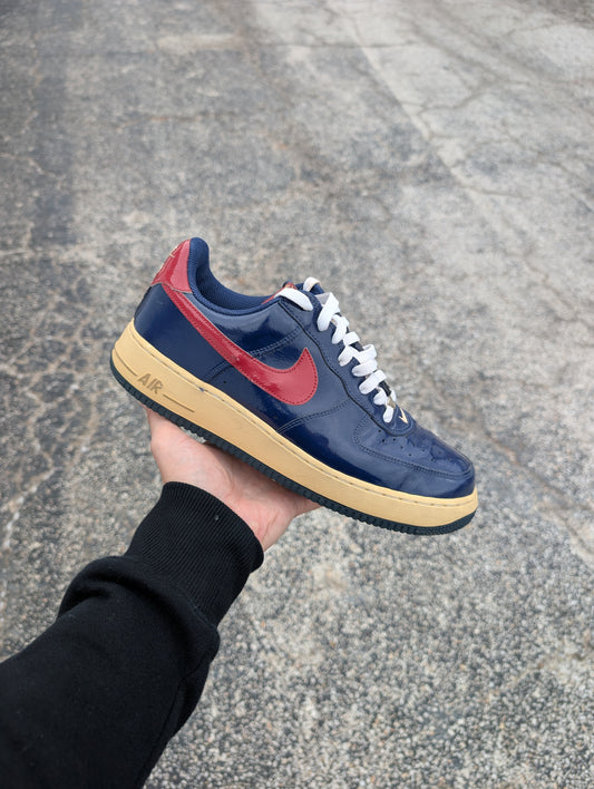Nike Air Force 1 "Patent Navy/Crimson" (2005)